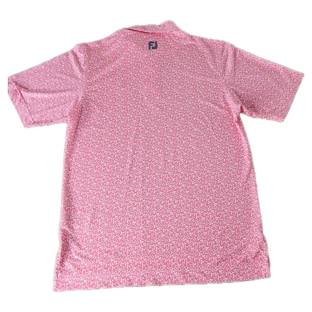 FootJoy Mens Limited Edition Lisle Flower Floral Print Polo Shirt Size S EUC - Picture 3 of 8